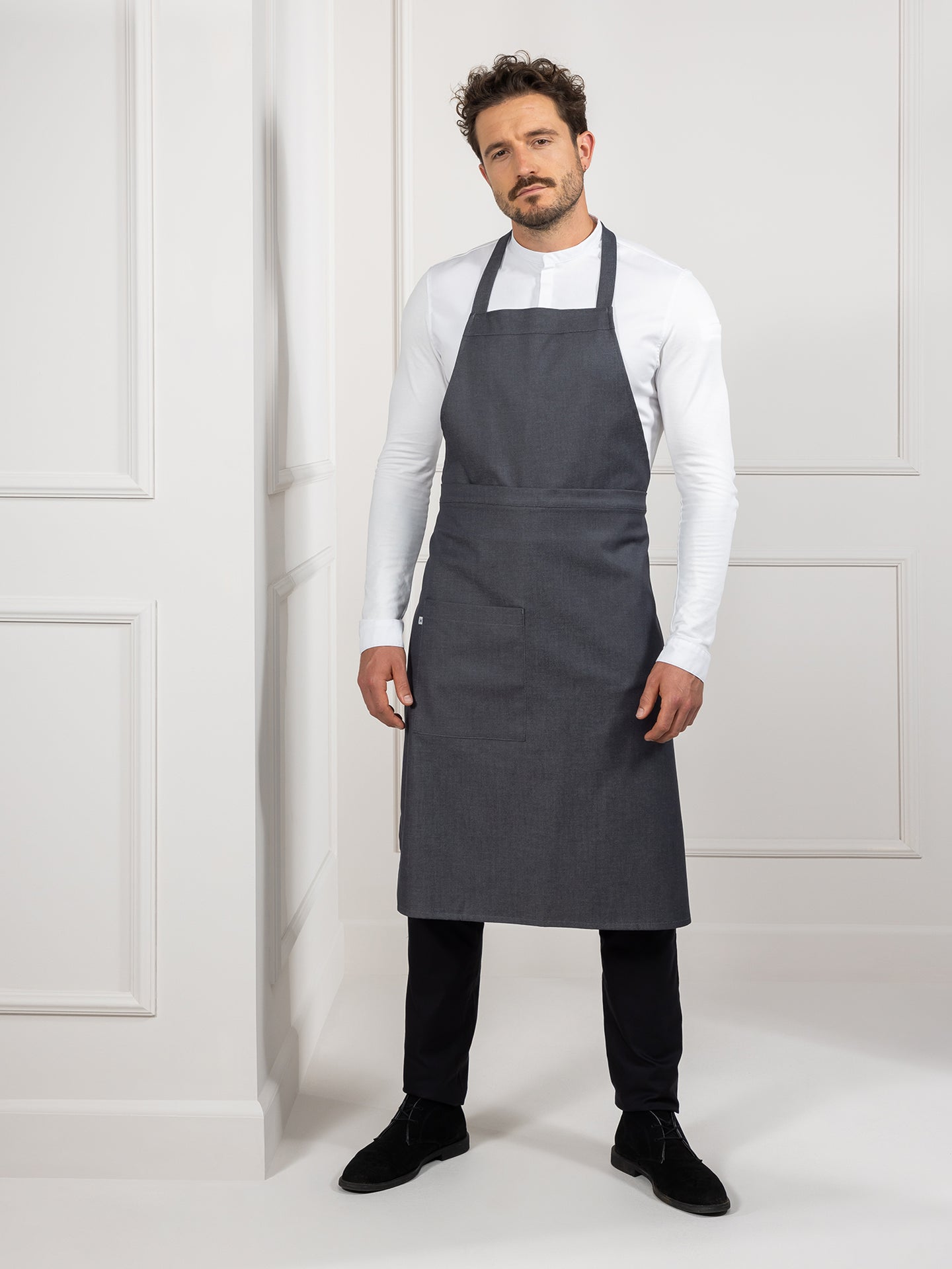 Light Gray Phoenix Black Denim Le Nouveau Chef Light Gray Phoenix Black Denim Le Nouveau Chef