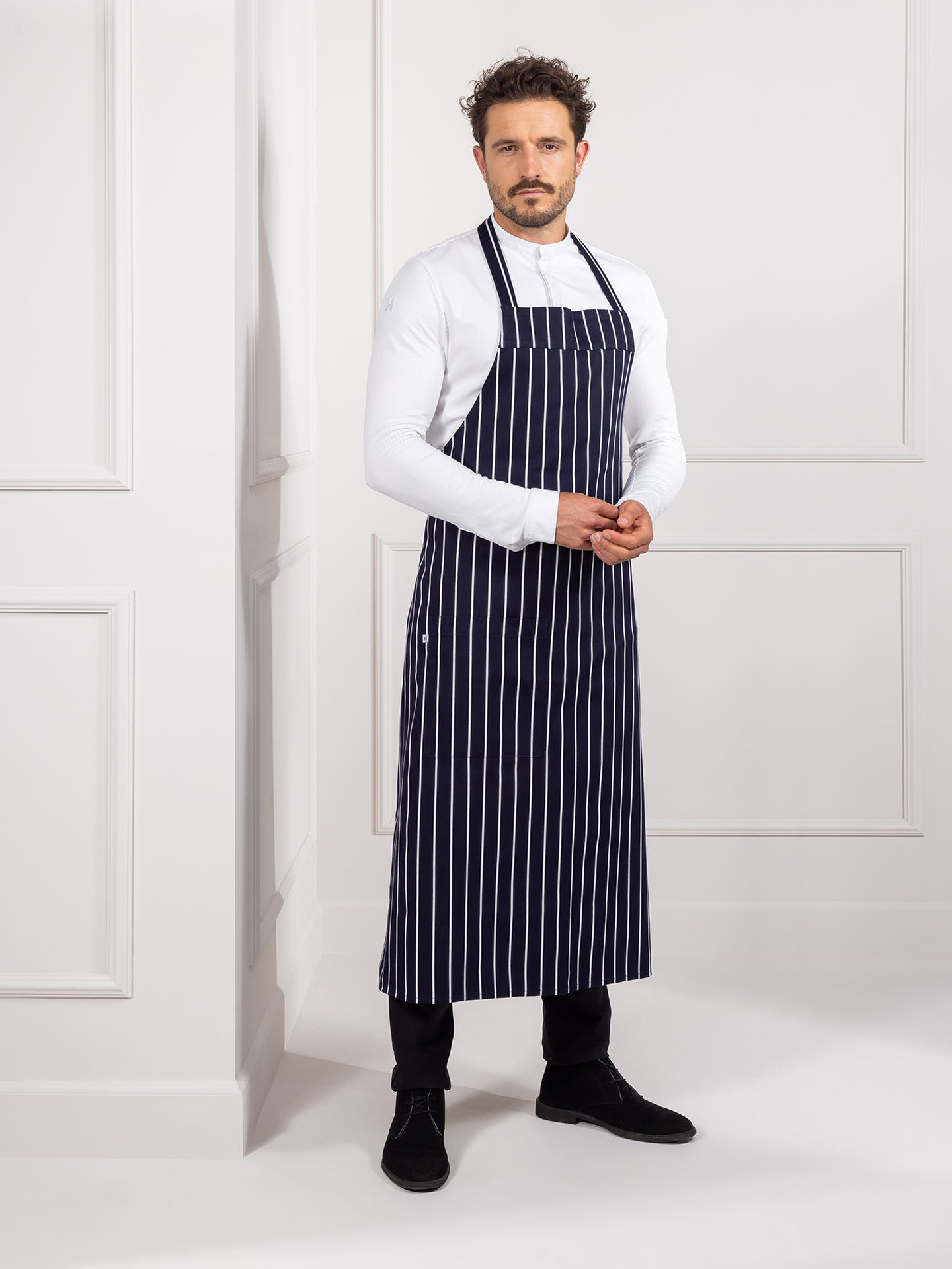 Light Gray Peter Butcherstripe Le Nouveau Chef Light Gray Peter Butcherstripe Le Nouveau Chef