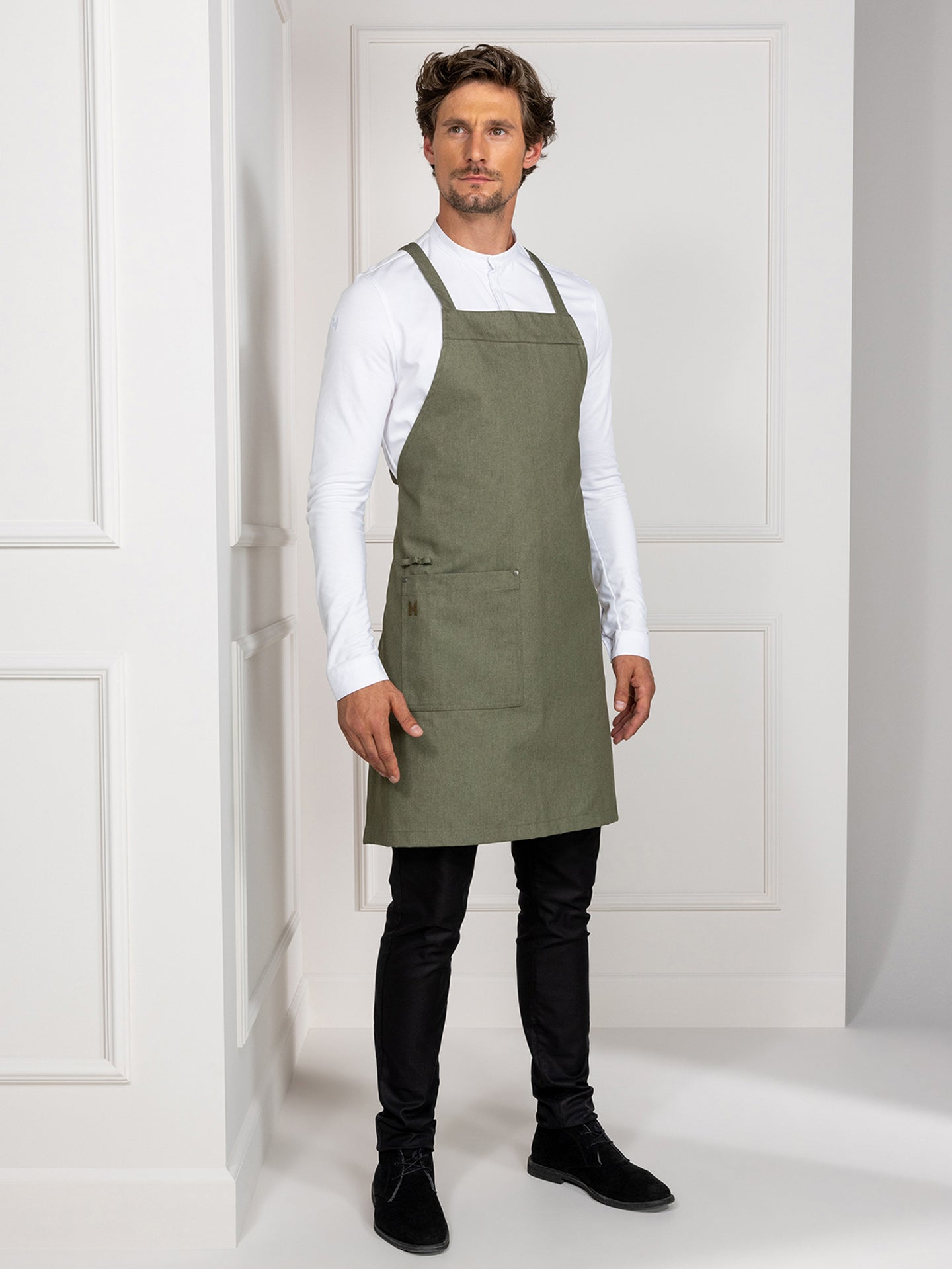 Light Gray Eden Heavy Green Denim Le Nouveau Chef Light Gray Eden Heavy Green Denim Le Nouveau Chef