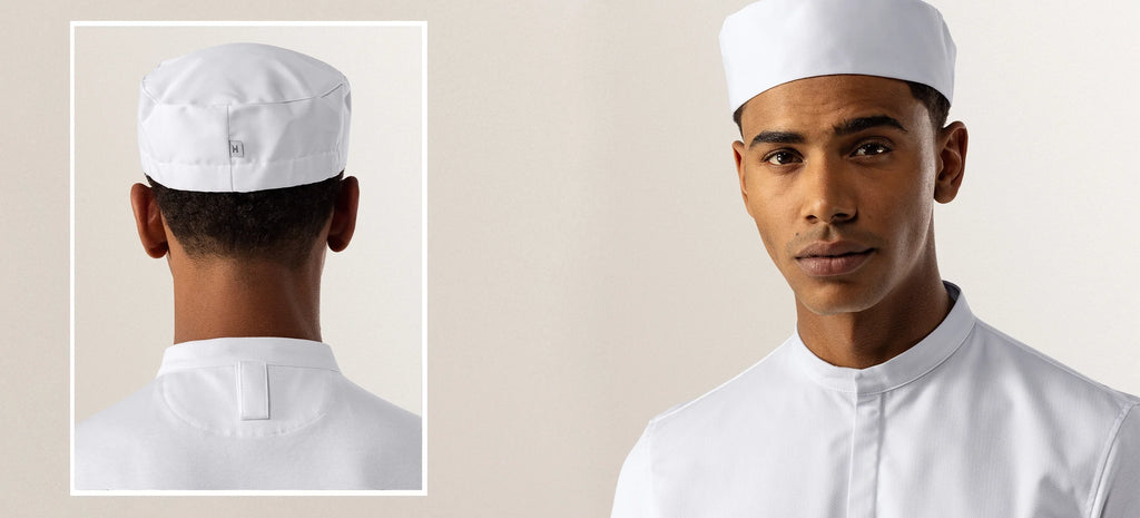 Küchenbäcker Koch elastische Kappe Mütze für Gewerbeküchen und Hotel Küchenbäcker Koch elastische Kappe Mütze für Gewerbeküchen und Hotel