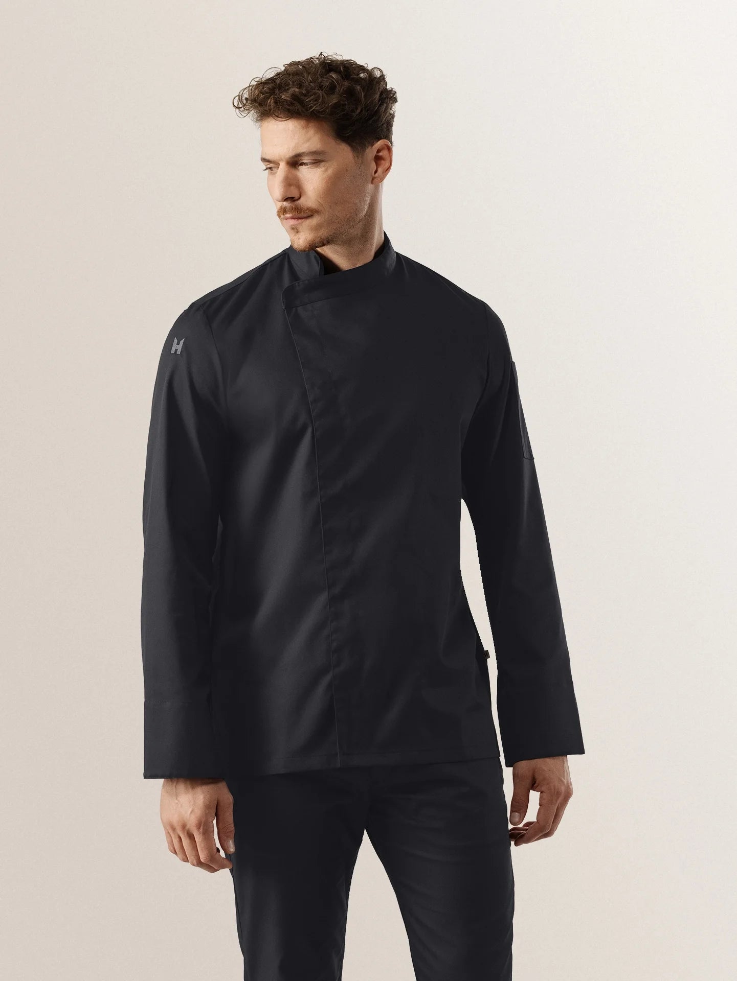 Gastro Kochjacke Herren aus Baumwolle - 1/1 Arm weiß | profi dress Gastro Kochjacke Herren aus Baumwolle - 1/1 Arm weiß | profi dress